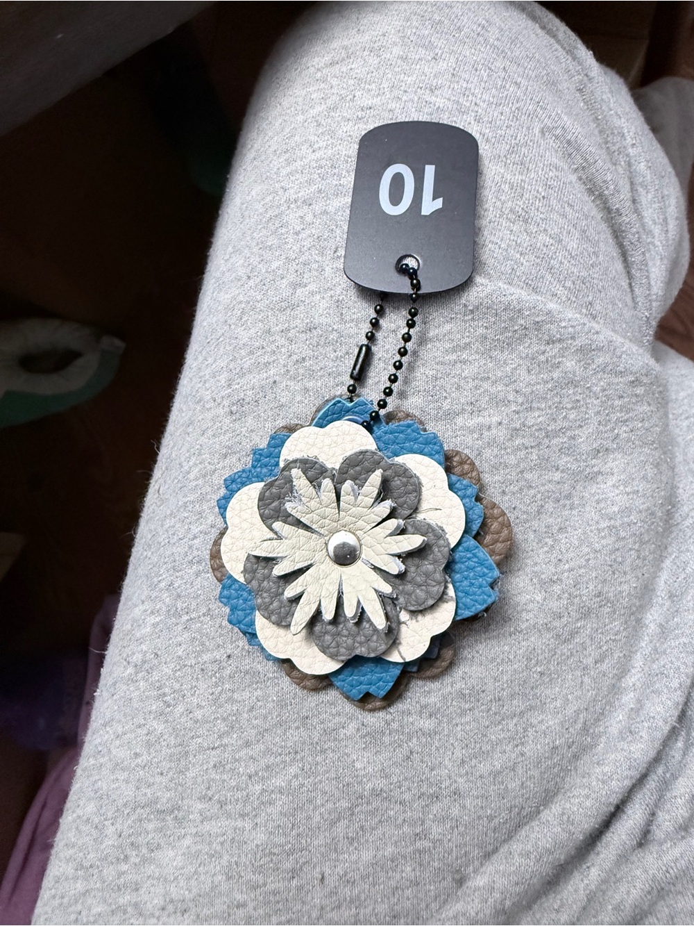 Handmade Floral Bag Charm